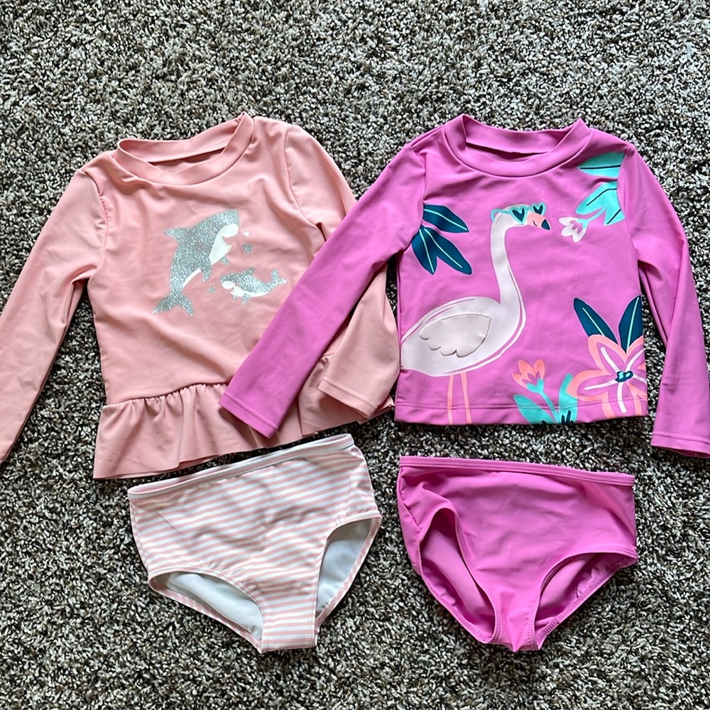 24M✨Set of 2 Toddler Girls Swimsuits